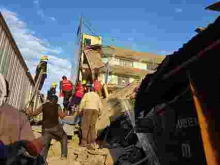 4-Story Building Collapses in Nakuru, Several Feared Trapped