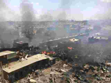 President Uhuru Orders Investigation on Dawn Inferno that Razed Down Gikomba Market