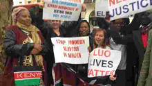 NASA Supporters Stage Demonstration in London