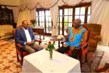 Uhuru Meets Retired President Daniel Moi