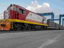 Inaugural SGR Cargo Train Ferries 104 Containers from Mombasa to Nairobi