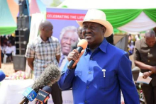 Youths Disrupt former US-Based Scholar Calestous Juma's Burial as they Attempt to 'Swear-in' Raila by Force