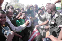 Why NASA Youths Burnt American Flags Outside Milimani Law Courts in Nairobi
