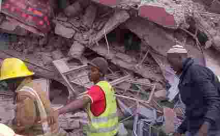 Several People Feared Trapped as 4-Story Building Comes Down in Nairobi