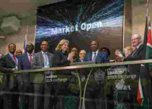 President Uhuru Rings the Bell to Open Shares Trading at London Stock Exchange