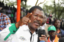 You're on Your Own, Wetang'ula Tells Raila