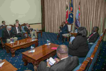 President Uhuru Hosts US Senators at State House, Nairobi 
