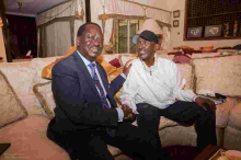 Raila Visits Frail-Looking Billionaire Businessman Chris Kirubi at His Home in Nairobi 