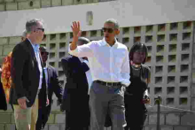 Malik Obama's Wife Blocked from Former US President Barack Obama's Meeting with Family Members