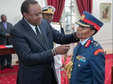 President Kenyatta Unveils Kenya's First Woman Major General, Fatuma Ahmed 