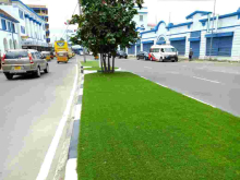 Governor Hassan Joho Uses Plastic Grass in Mombasa City Beautification Project