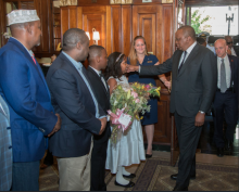 President Kenyatta Lands in the US Ahead of Meeting with Trump