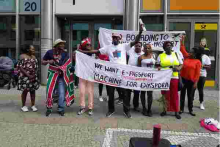Kenyans Living in Germany Hold Demos Outside Kenyan Embassy in Berlin