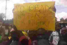 Protestors Demand for Release of Embattled Migori Governor Okoth Obado