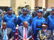 Kenyans Online Unimpressed by New Police Uniform Unveiled by President Kenyatta