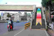 Rainbow Painting on Nairobi Footbridge Elicits Homosexuality Debate