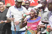 Excitement as Chinese Company Donates Alcohol to Starving Baringo Residents [PHOTOS]
