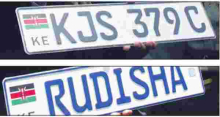 Kenya Gov't to Roll Out New Digital Car Number Plates