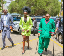 Kenyan Singer Akothee Causes Drama at Parliament as She Arrives in Micro Mini-Skirt