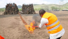 Uhuru Burns over 8,000 Illegal Firearms
