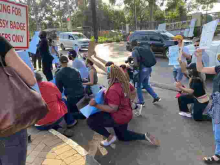 Protests Outside US Embassy in Nairobi over Killing of George Floyd in Minneapolis [PHOTOS]