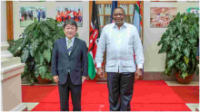 Uhuru Hosts Visiting Japan Foreign Affairs Minister at State House, Nairobi 