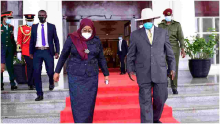Tanzania President Samia Suluhu Breaks Tradition, Wears Facemask in Public for the First Time