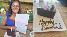 Couple Cuts Cake to Celebrate Their Divorce After Years of Separation