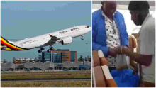 Uganda Airlines Crew Suspended for Allowing Man to Hawk Grasshoppers in a Flight 