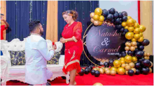 Flashy Preacher Reverend Lucy Natasha Gets Engaged to Fiancé Prophet Carmel