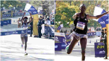 Kenyans Albert Korir and Peres Jepchirchir Win 2021 New York City Marathon