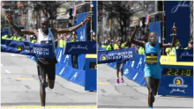 Kenya’s Evans Chebet and Peres Jepchirchir Win 126th Boston Marathon