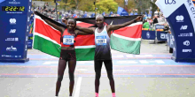 Kenyans Evans Chebet and Sharon Lokedi Win New York Marathon Titles 