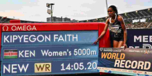 Faith Kipyegon Breaks 5000M World Record in Paris Diamond League 