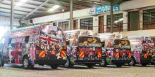 UK Embassy in Kenya Repaints its Vans With Nairobi Matatu Graffiti Ahead of Royal Visit