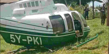Close Call for Kenyan Officials in Baringo Chopper Crash 