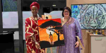 Kenyan Painter Celebrates African Heritage in Australian Art Scene