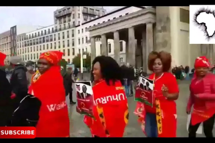 Jubilee Supporters Demonstrate Outside Chatham House in London [VIDEO]