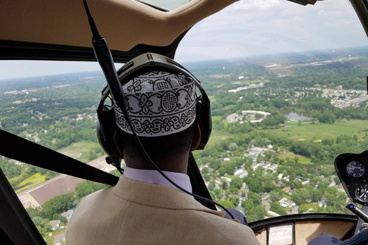 Kenyans in the US Facilitate Chopper Ride for Garissa Governor Ali Korane around Minnesota