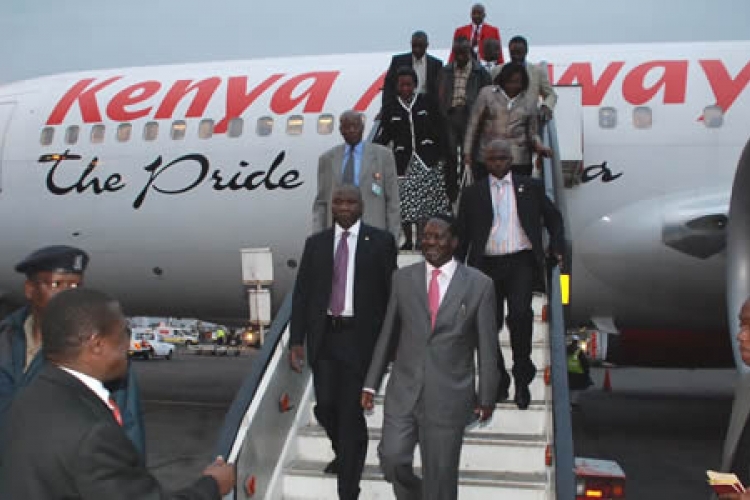 Raila Leaves for the US to Attend the National Prayer Breakfast