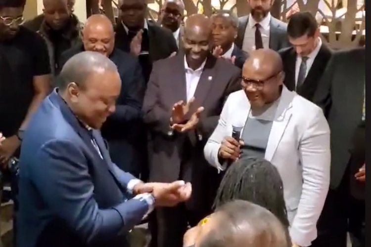 President Uhuru Kenyatta Visits New Kenyan-Owned Restaurant in Washington, DC [VIDEO]