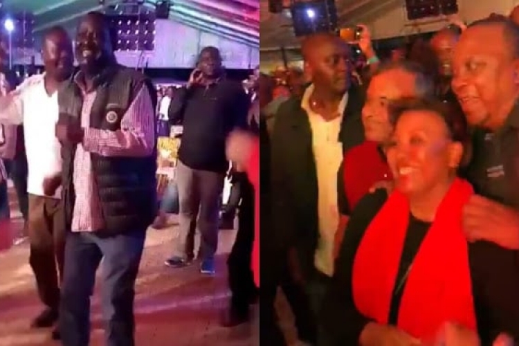 Nobody Can Stop Reggae: Uhuru, Raila  Dance at UB40 Concert in Nairobi [VIDEOS]
