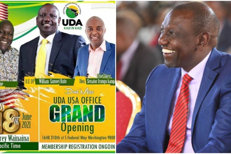 Deputy President William Ruto's UDA Party to Open Diaspora Office in the US 