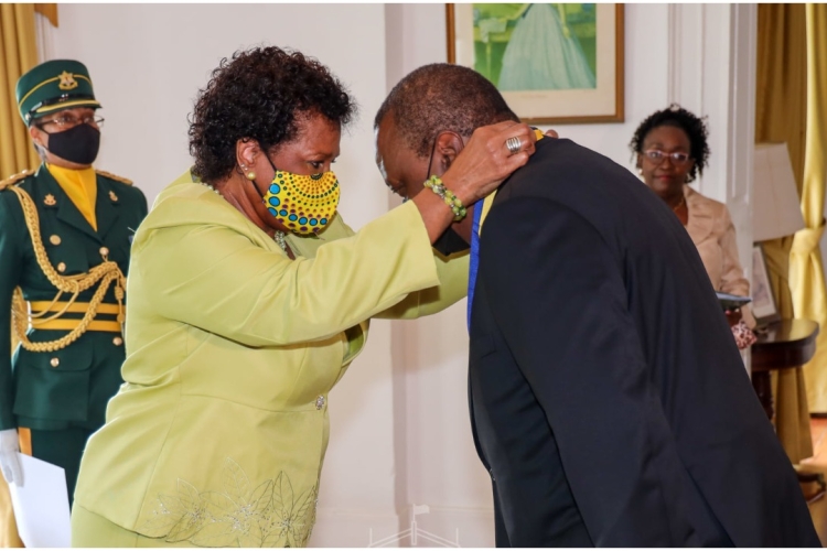 President Uhuru Kenyatta Awarded Barbados' Highest State Honor  