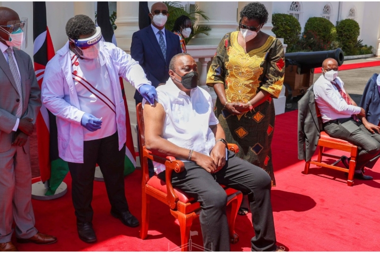 President Uhuru Receives a Covid-19 Vaccine Booster Shot 