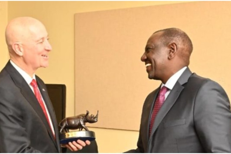 Ruto Meets with Nebraska Governor Pete Ricketts During US Tour 