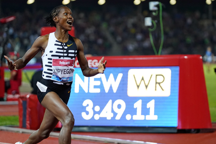Kipyegon Breaks World 1500M Record in Florence, Italy