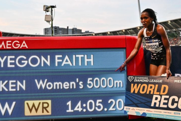 Faith Kipyegon Breaks 5000M World Record in Paris Diamond League 