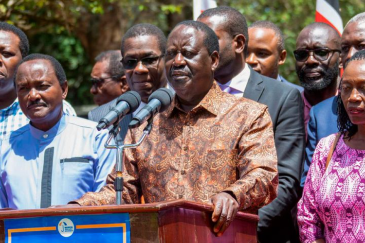 Raila: I Can't Talk to Ruto, He is Not to be Trusted